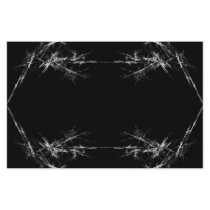 Electric Scratch. Black, White Fractal Art. Custom Flyer