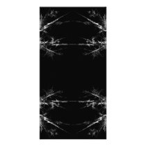 Electric Scratch. Black, White Fractal Art. Photo Greeting Card