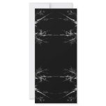 Electric Scratch. Black, White Fractal Art. Customized Rack Card