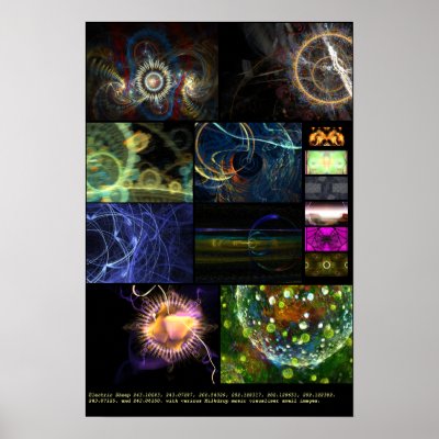 Electric Sheep + Milkdrop (Various #9) Print by openhatch