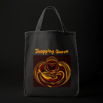 Electric Shopping Queen Grocery Tote Bag bags