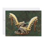 Electric Slide in Leopard Personalized Invite