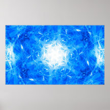 Electric Snowflake Print