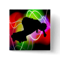 Electric Spectrum Skateboarder Pins