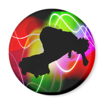 Electric Spectrum Skateboarder Magnet