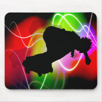 Electric Spectrum Skateboarder Mouse Pads