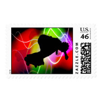 Electric Spectrum Skateboarder Postage Stamps