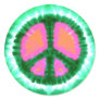 Electric Tie-Dye Peace Sign Sticker