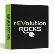 Electric Vehicles Rocks 3 Ring Binder