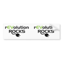 Electric Vehicles Rocks bumper stickers