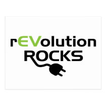 Electric Vehicles Rocks postcards