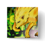 Electric Wolf Button