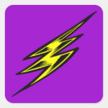 Electric Yellow Lightning Bolt Sticker