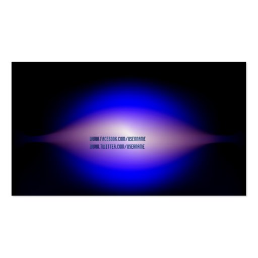 Electrical Business Glowing Business Card (back side)