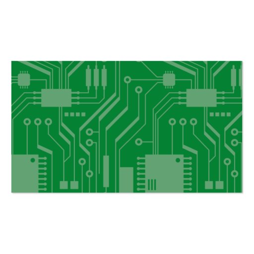 Electrical Circuit Board Blue Business Cards (back side)