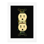 Electrical contractor outlet electricians business invitations