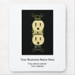 Electrical contractor outlet electricians business mousepads