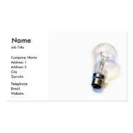 Electrical Lighting Light Bulb Business Card