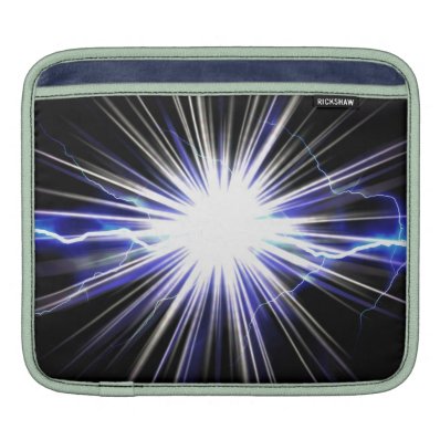Electrical Lightning Star Burst iPad Sleeves