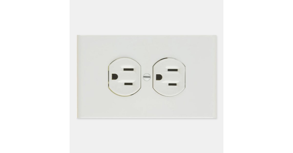 Electrical Outlet Rectangular Stickers Zazzle