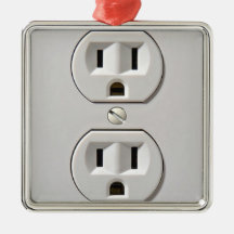 Electrical Power Outlet Plug in Ornaments