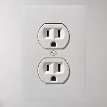 Electrical Power Outlet Plug in Poster