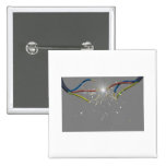 electrical spark pinback button