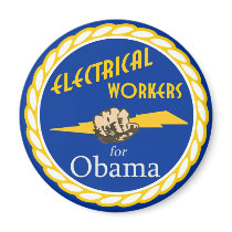 Electrical Workers United For Obama Magnets