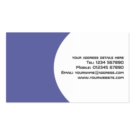 Electrican Business Card (back side)