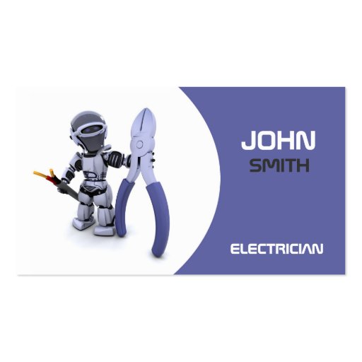Electrican Business Card (front side)