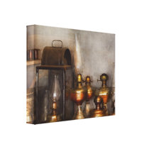 Electrician - A collection of oil lanterns canvas prints