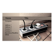 electrician business card