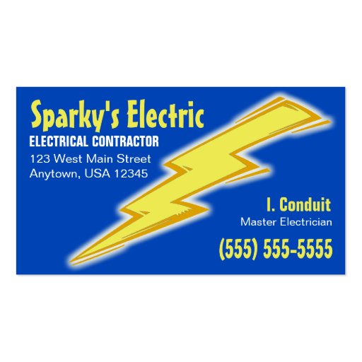 2 000  Electrician Business Cards and Electrician Business Card