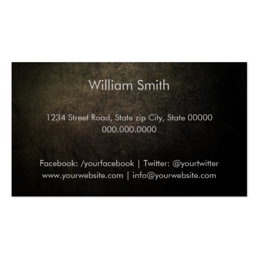 Electrician Business card (back side)