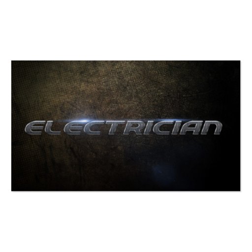 Electrician Business card (front side)