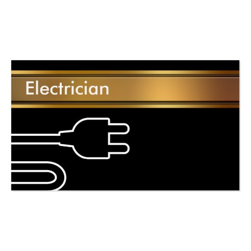 Electrician Business Cards (front side)