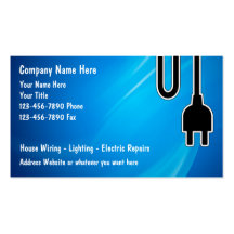Electrician Business Cards