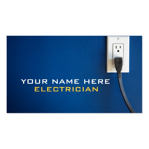 Electrician Business Cards