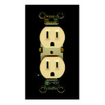 Electrician electric company electrical outlets business card templates