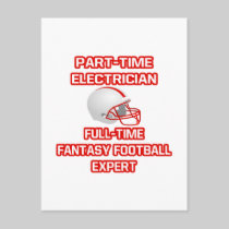 Electrician .. Fantasy Football Expert Postcard
