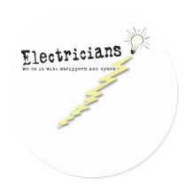 Electrician Humor Sticker