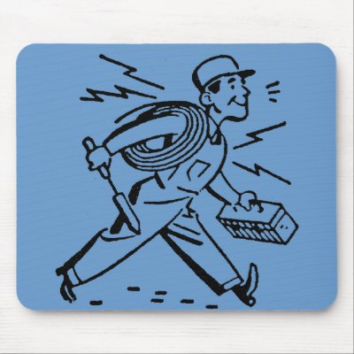 Electrician Mouse Pad Zazzle_mousepad