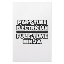 Electrician...Ninja Stationery Paper