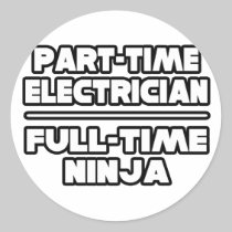 Electrician...Ninja Sticker