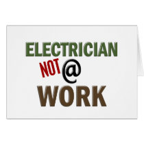 Electrician NOT At Work Cards