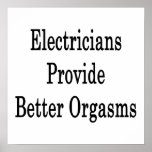 Electricians Provide Better Orgasms posters