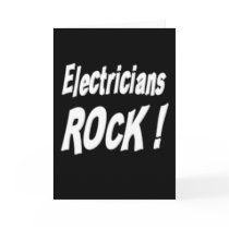 Electricians Rock! Greeting Card