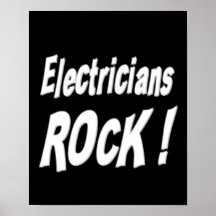 Electricians Rock! Poster Print