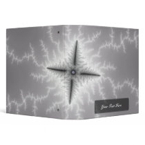 Electro - Fractal Art Vinyl Binder