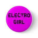 electro girl Button by lindapindapindonga electro girl Button